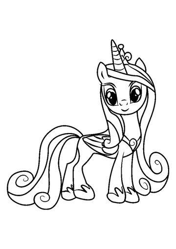 Princess Cadance coloring page