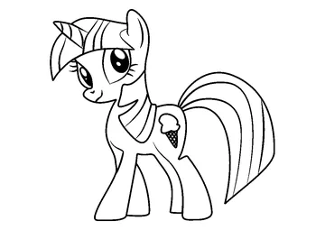 Sweetcream Scoops coloring page