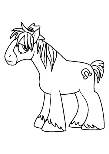 Trouble Shoes coloring page