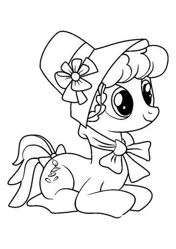 Young Auntie Applesauce coloring page