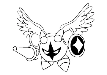 Galacta Knight coloring page