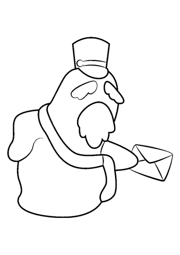 Melman coloring page