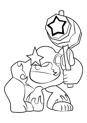 Super Bonkers coloring page