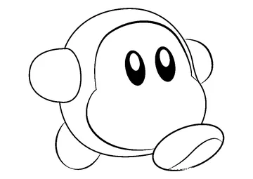 Waddle Dee coloring page