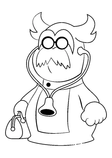 Yabui coloring page