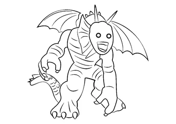 Fin Fang Foom coloring page