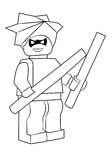 Lego Nightwing coloring page