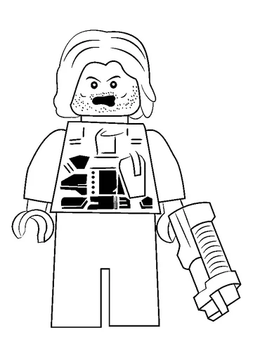 Winter Soldier coloring page