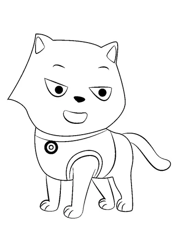 Cat Marshall coloring page