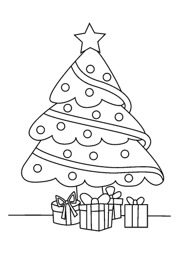 Christmas Tree coloring page