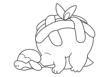 Appletun Pokemon coloring page