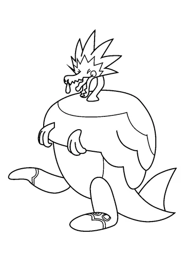 Arctozolt Pokemon coloring page