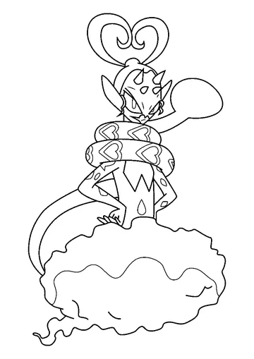 Enamorus Pokemon coloring page