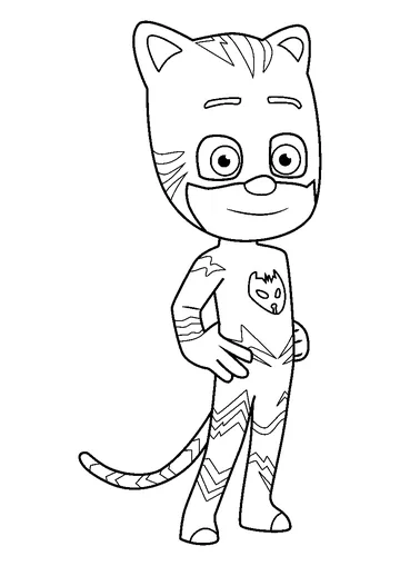 Catboy coloring page