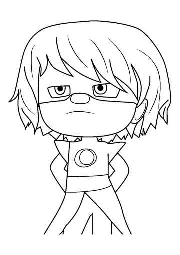Luna Girl PJ coloring page