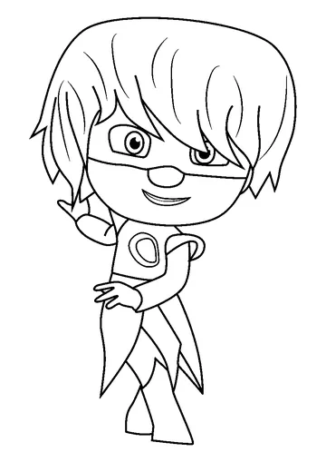 Luna Girl Standing coloring page