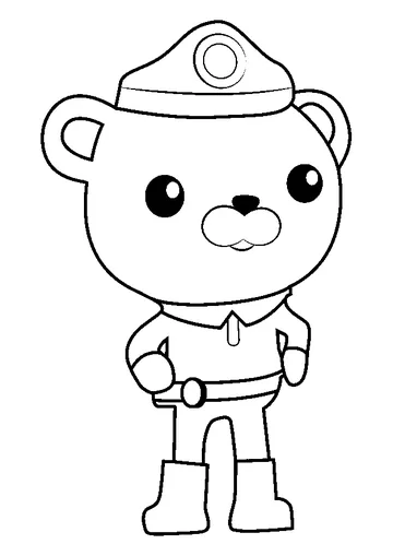 Chinstrap Penguins coloring page