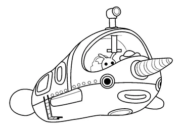 Gup-S Ship coloring page