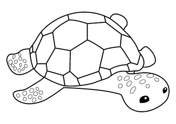 Lenny the Loggerhead coloring page