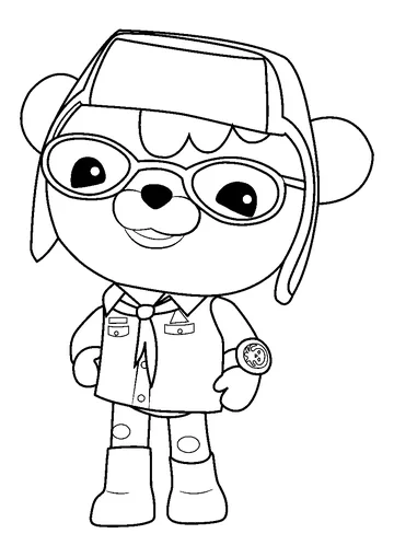 Tracker Octonauts coloring page