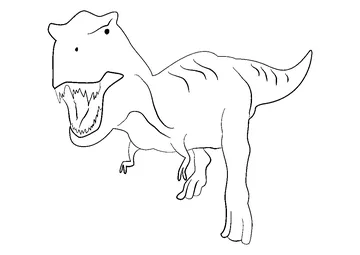 Rex coloring page