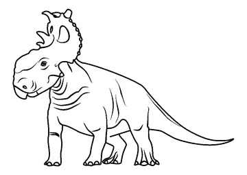 Pachyrhinosaurus coloring page