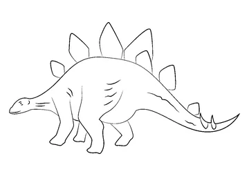 Stegosaurus coloring page