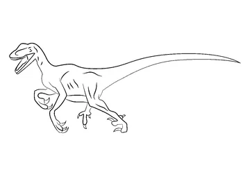 Velociraptor Wildsafari coloring page