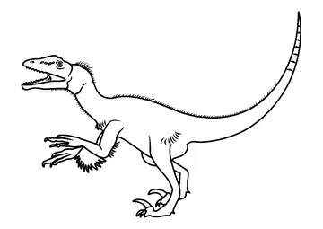 Utahraptor coloring page