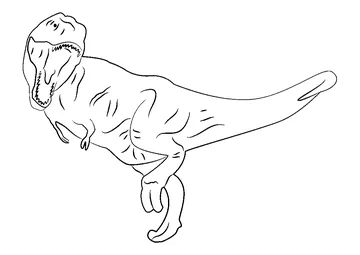 Tyrannosaurs coloring page