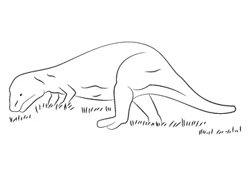 Theropods coloring page
