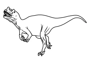 Ceratosaurus coloring page