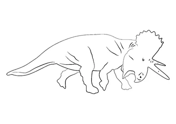 Ceratopsian Dino coloring page