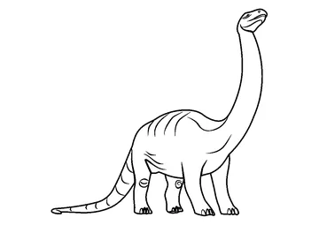 Brontosaurus Dinosaur coloring page