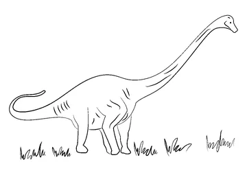 Alamosaurus Dinosaur coloring page