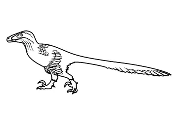 Deinonychus coloring page