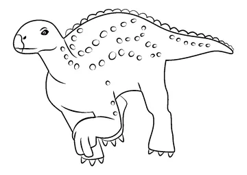 Wooden Dinosaur coloring page