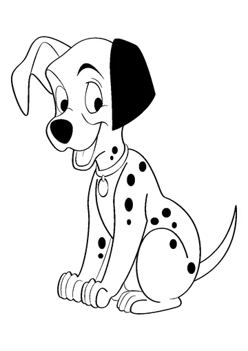 Funny Dog coloring page