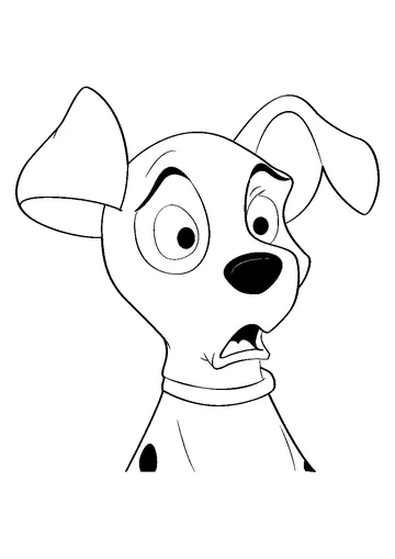 Dalmatian coloring page