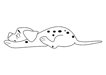 Sleeping Dog coloring page