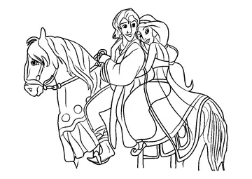 Aladdin And Jasmine Prince Of Persia coloring page