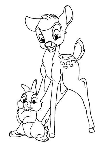 Bambi 1 coloring page