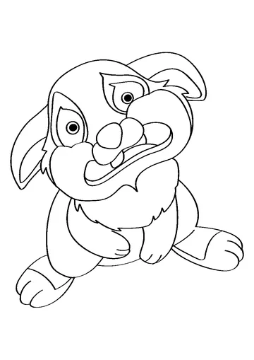 Crying Thumper coloring page