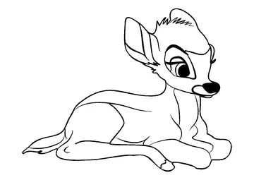 Bambi 3 coloring page