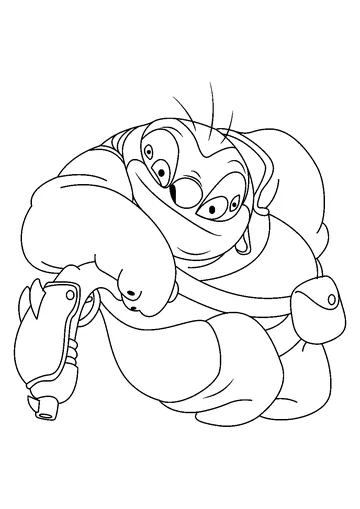 Cartoon coloring page