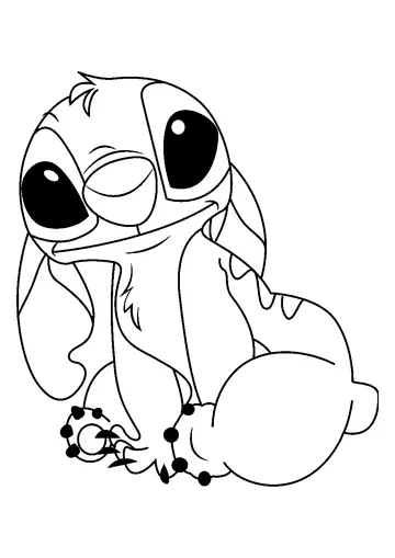 Look Stitch coloring page