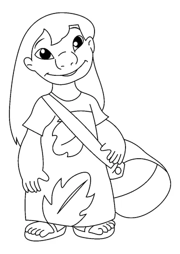 Lilo coloring page