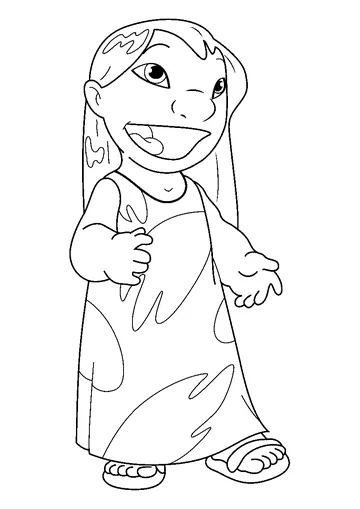 Lilo Stitch coloring page