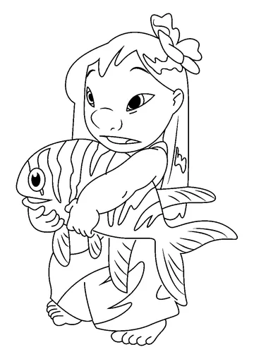 Lilo Pelekai coloring page