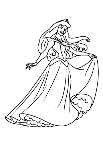 Disney Princess Aurora coloring page